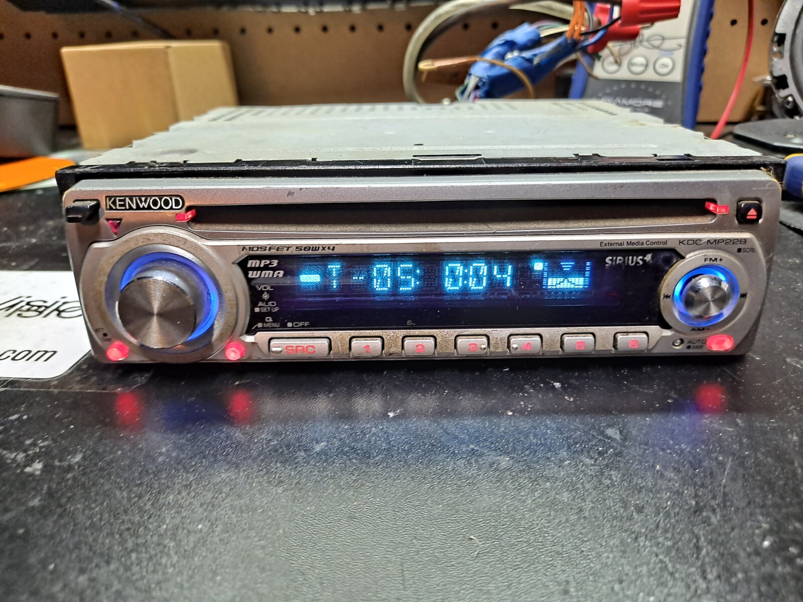 Kenwood KDCMP228 With FACEPLATE Detachable Face Radio Receiver eBay