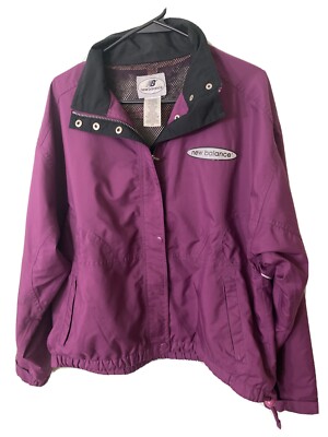 VTG NEW BALANCE Women’s NB Athletics Classic Track Jacket Purple Large  1990s