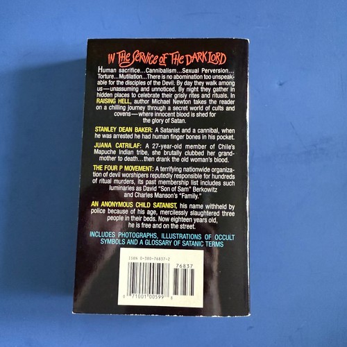 Raising Hell By Michael Newton Rare HTF Occult - Imagen 4 de 8