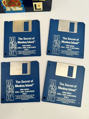 The Secret of Monkey Island PC CD-ROM Big Box Kixx AMIGA box lid