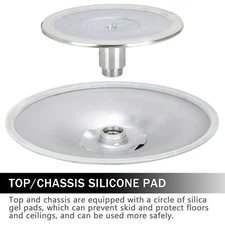 Removable Dance Fitness Exercise Pole Static/Spinning OptionW/ Silicone Ring