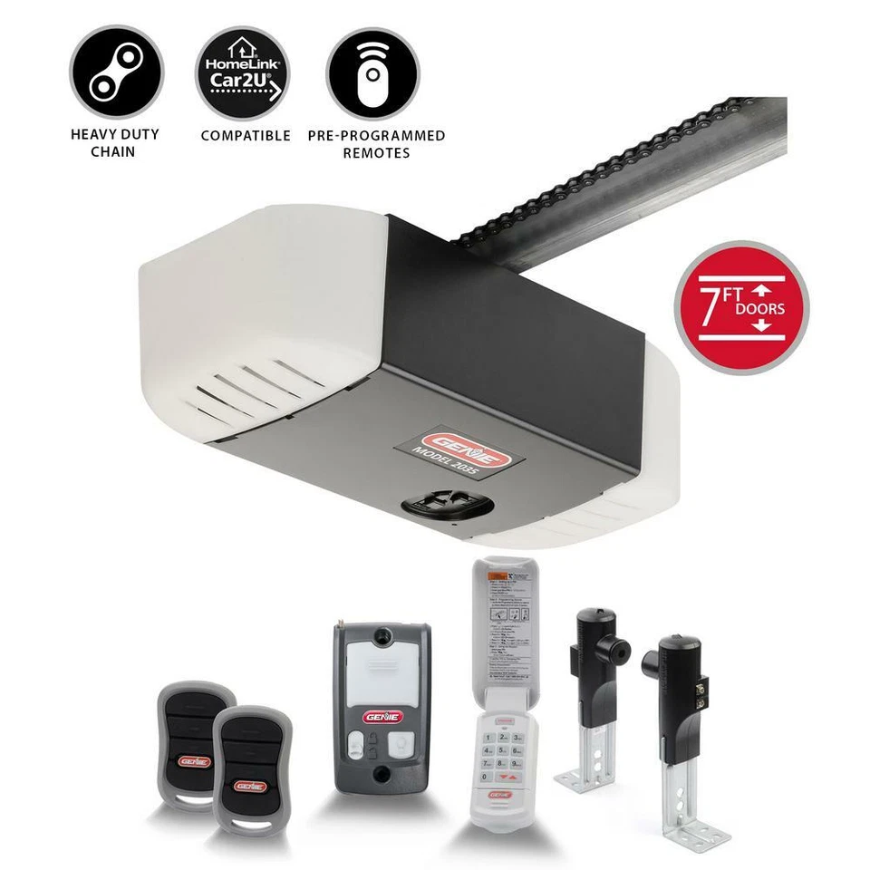 Genie Garage Door Opener Chain Drive 550 1/2 HPc Durable Chain Wireless Keypad - Image 2 of 4