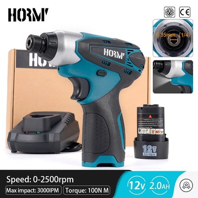 Compact12V Electric Screwdriver 2500RPM100N.m Cordless Impact Screw Driver Motor
