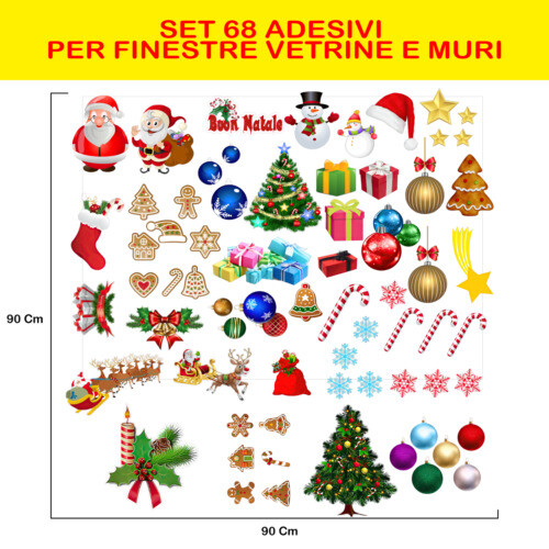 Tende natalizie - decorazioni per finestre e interni