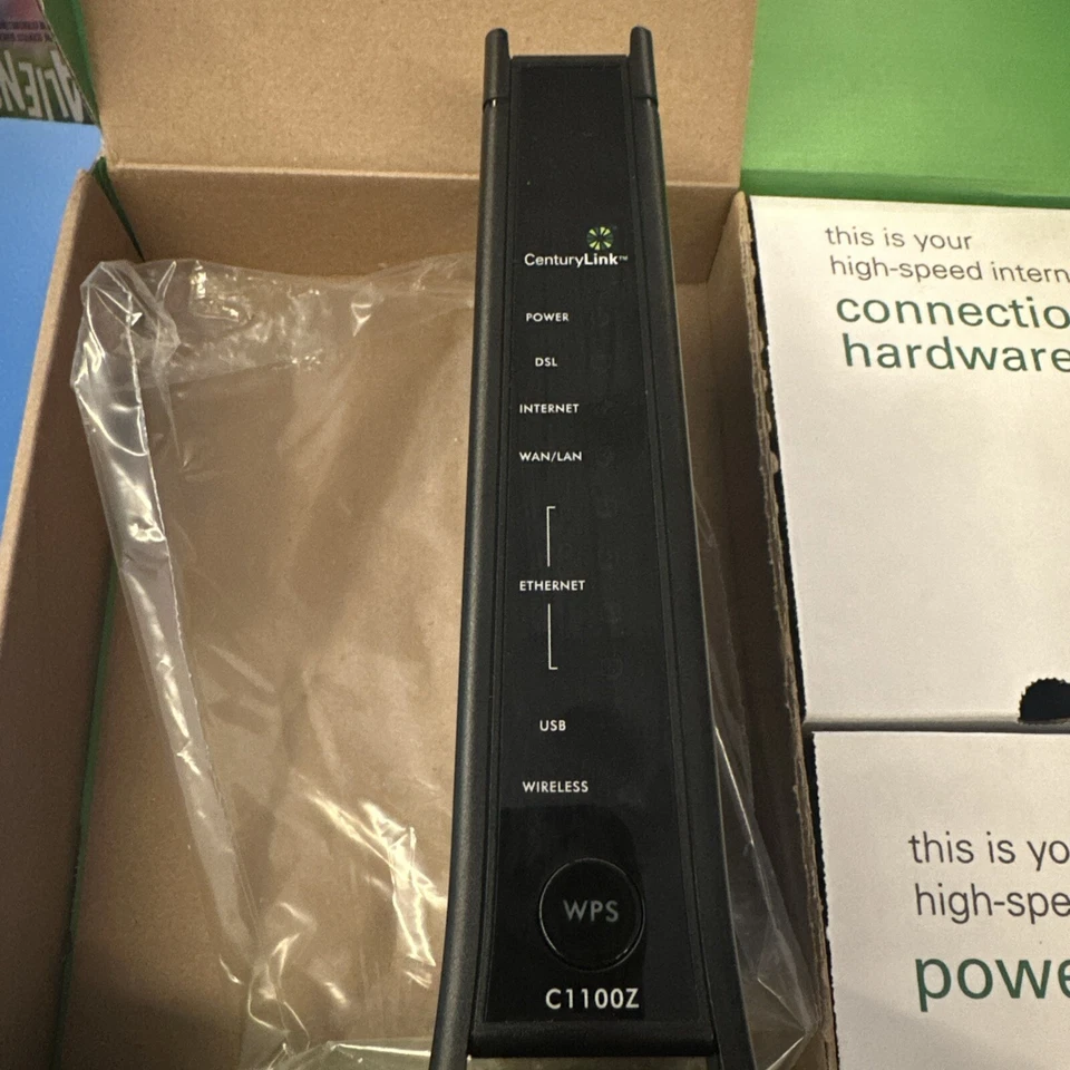 CenturyLink ZyXEL C2100Z Wireless 802.11ac VDSL Prism TV Gateway Modem Router - Image 4 of 4