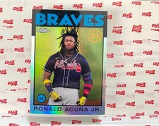RONALD ACUNA Jr. 1986 THROWBACK REFRACTOR 35th ANNIVERSARY 2021 TOPPS CHROME