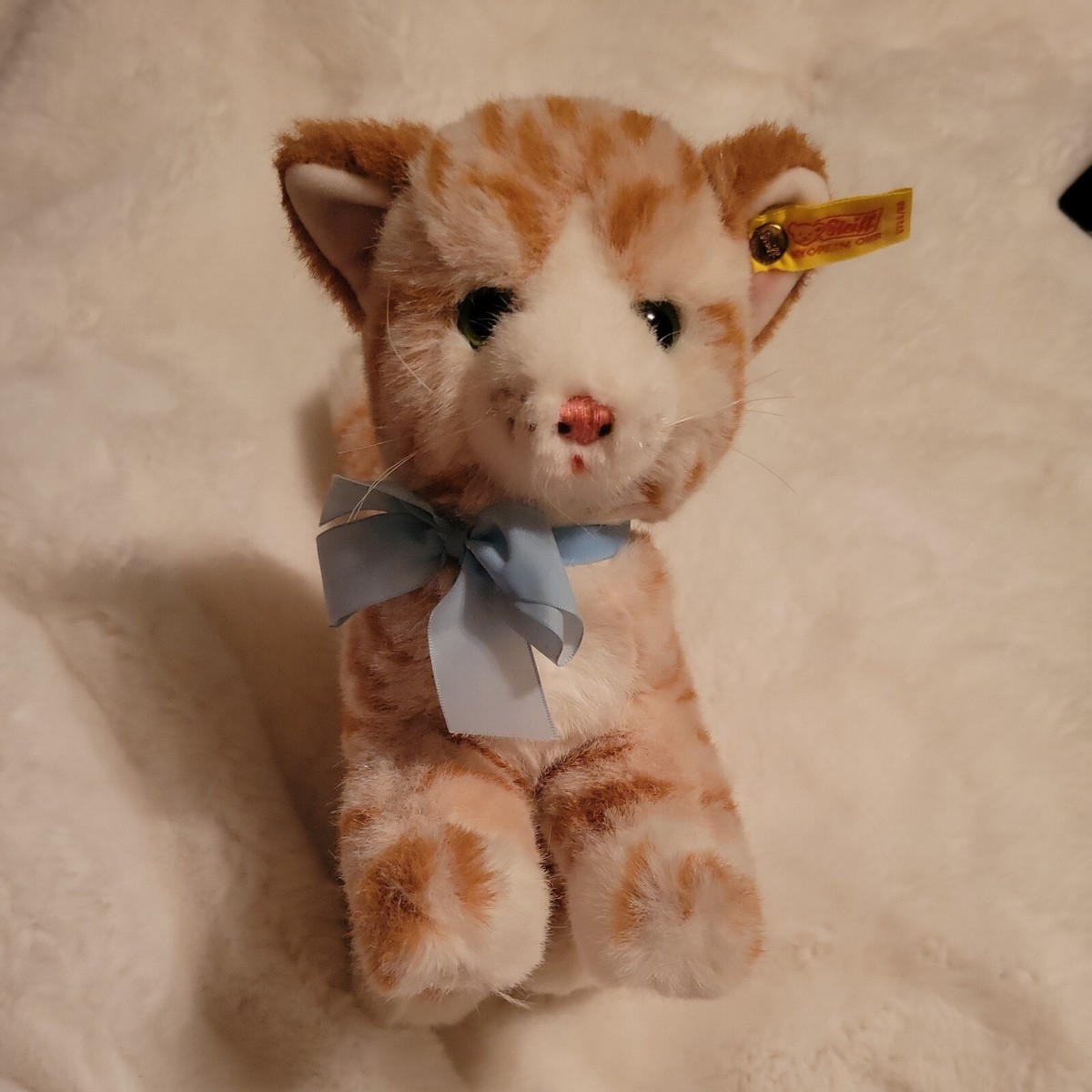 VIntage Steiff 2728/22 Tabby Cat Orange Striped Plush VIntage Steiff 2728/22 Tabby Cat Orange Striped Plush