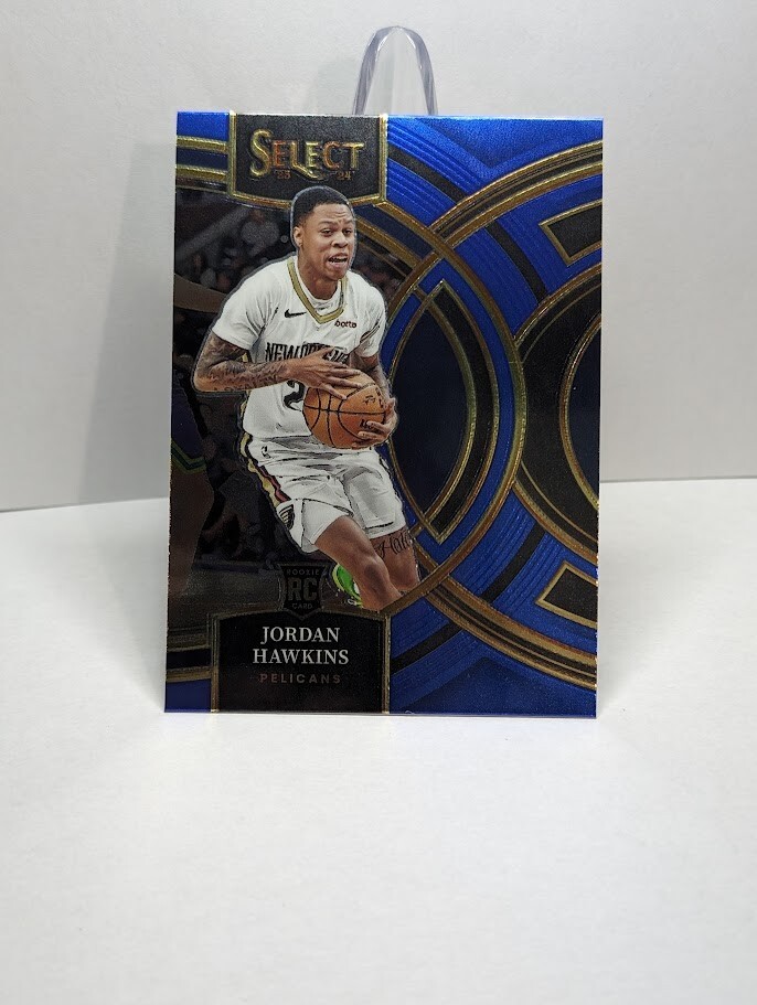 2023-24 Panini Select Jordan Hawkins RC #124 Premier Blue Pelicans NO