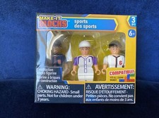 Make-It Blocks Sports Figures 3 Piece Set New