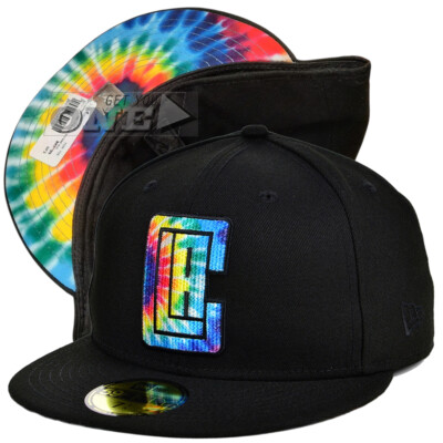 New Era LA Los Angeles Clippers Tie Dye Rainbow Underbrim 59FIFTY