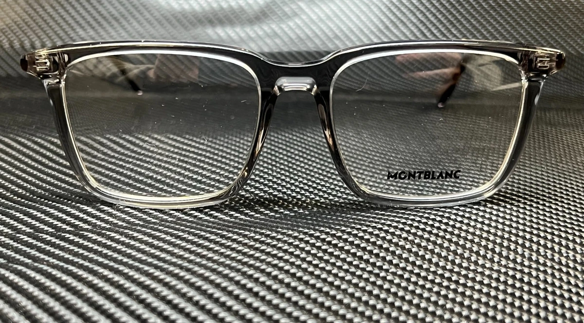 MONT BLANC MB0011O 008 Grey Rectangle Men