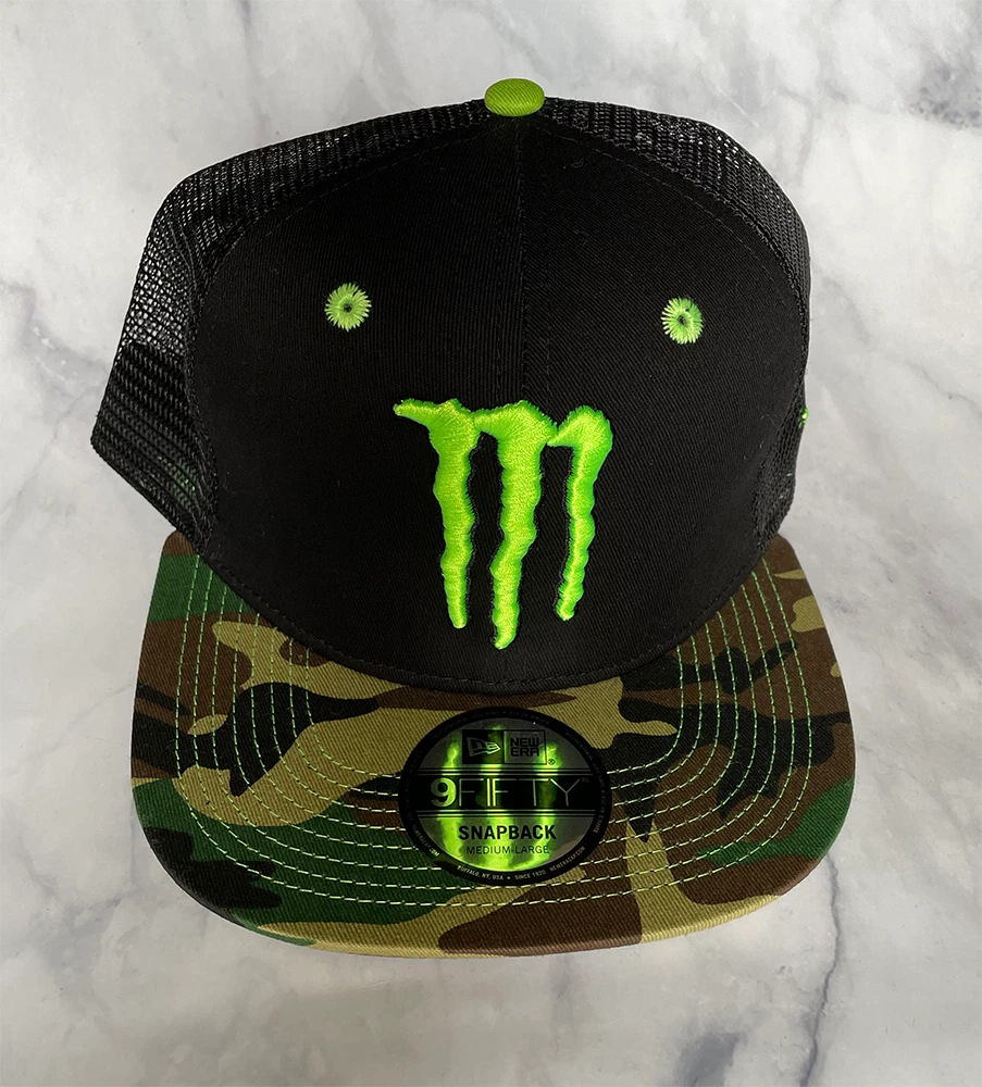 Monster camo hat sales