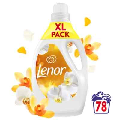 2 x Lenor Fabric Conditioner Softener 78 Washes, Gold Orchid XXL Bottle