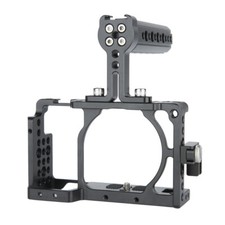 NICEYRIG Camera Cage Top Cheese Handle for Sony A6300 A6400 w/ HDMI Cable Clamp