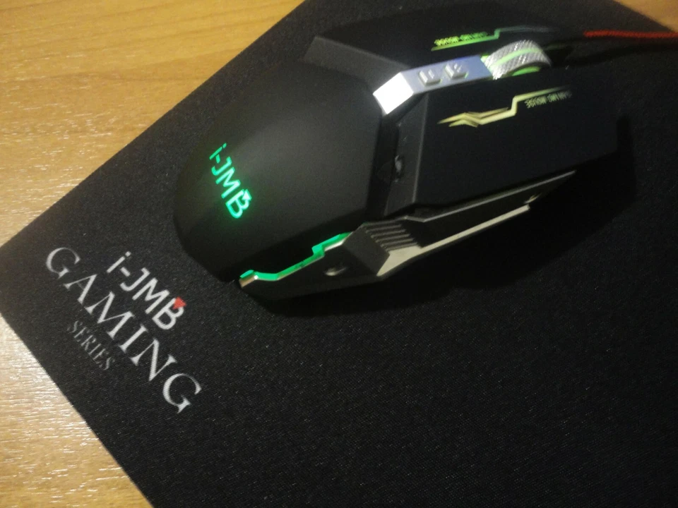 i-JMB Wired USB LED Optical Gaming Mouse 3200DPI 7 Keys Set Gaming Mouse Pad - Image 4 of 4