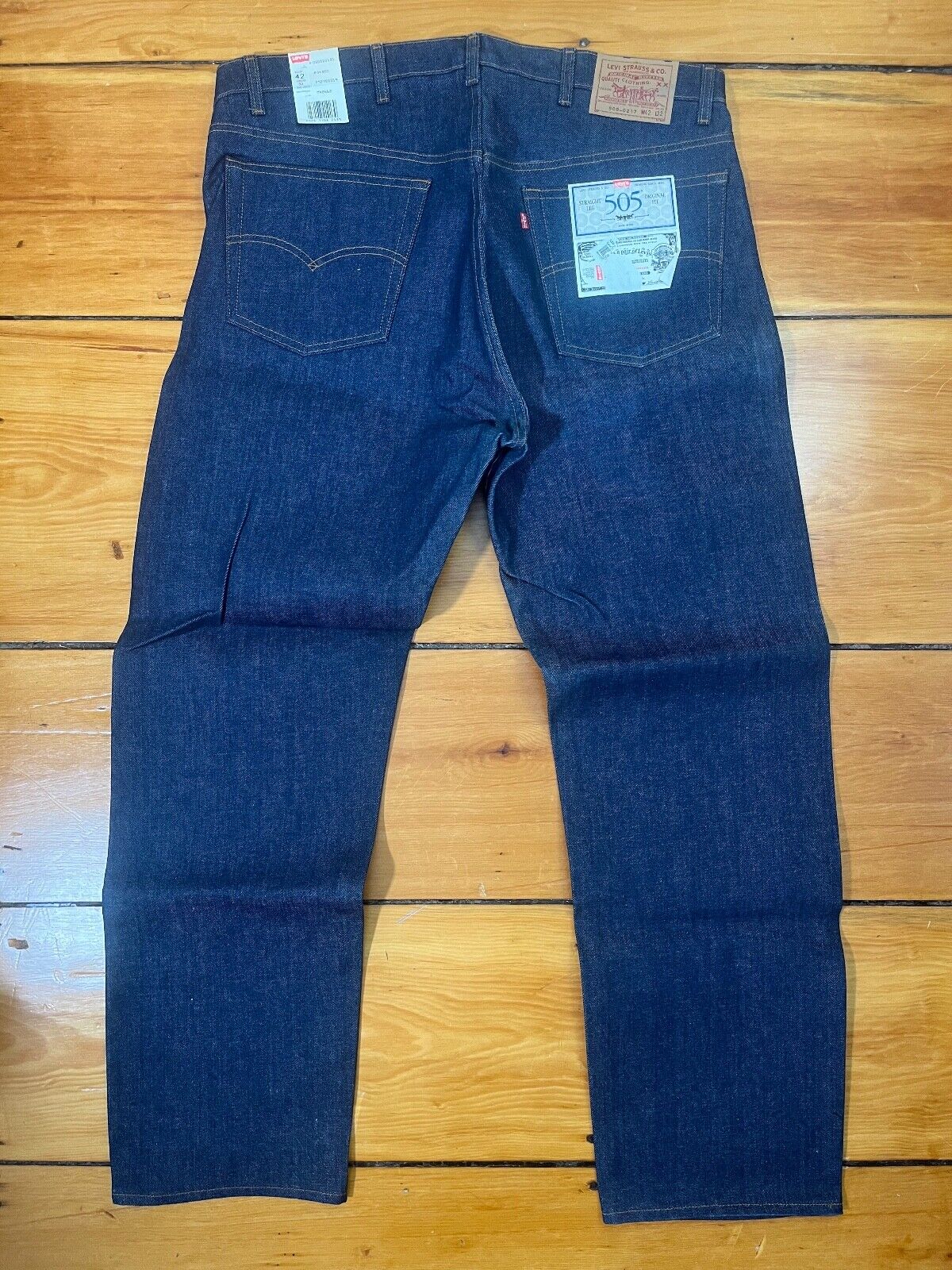 Levi’s 505-0217 Made In USA 4 Pair Lot - 42x32 Vi… - image 11