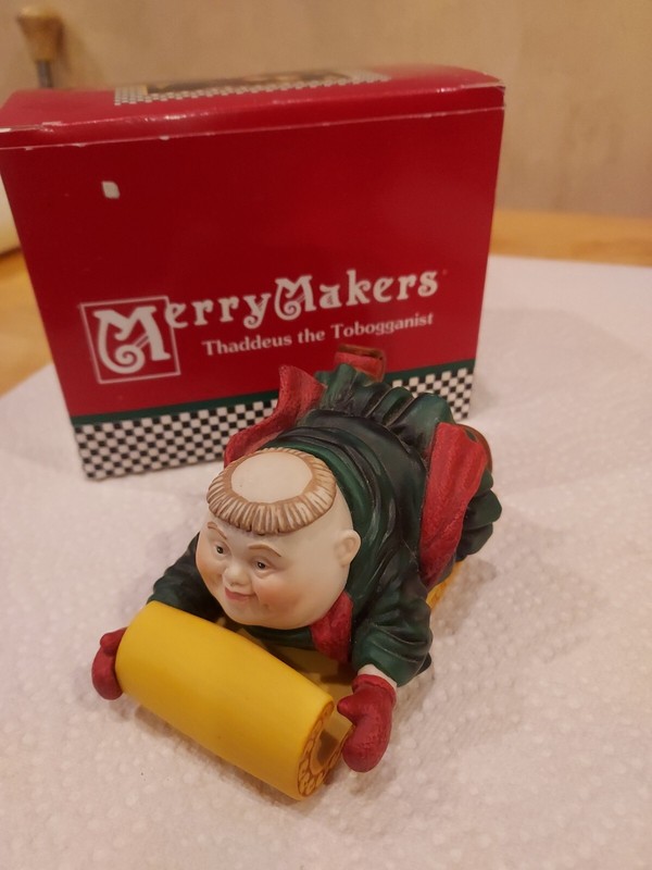 Dept 56 Merry Makers Thaddeus the Tobogganist 9357-2 With Box