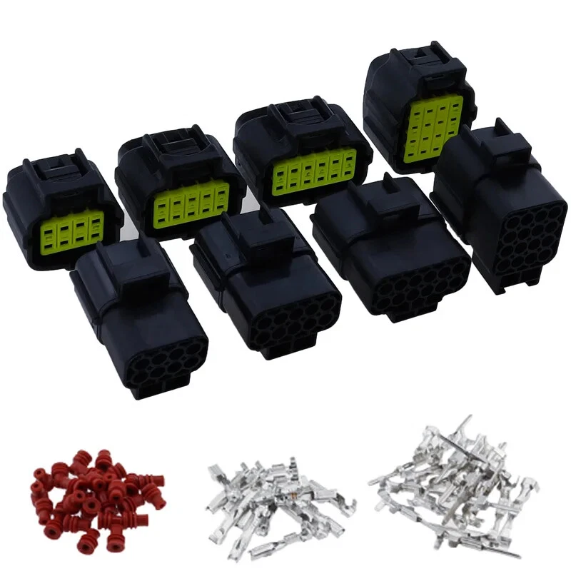 1 2 3 4 6 8 10 12 16 Pin Denso Auto Waterproof Wire Connector Electrical Plug - Image 3 of 4