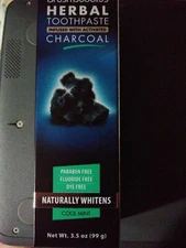 Herbal Toothpaste Charcoal 3.5oz Naturally Whitens