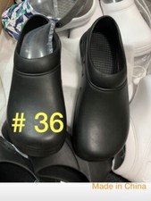 Non-Slip Chef Shoes Ladies Men  s Clogs Safety Kitchen Shoes Light Weight,  36
