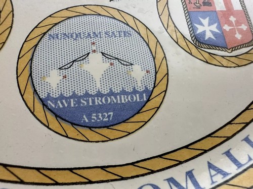 CREST STEMMA GARIBALDI SAN GIORGIO MARCO SCIROCCO STROMBOLI IBIS MARINA MILITARE - Foto 3 di 9