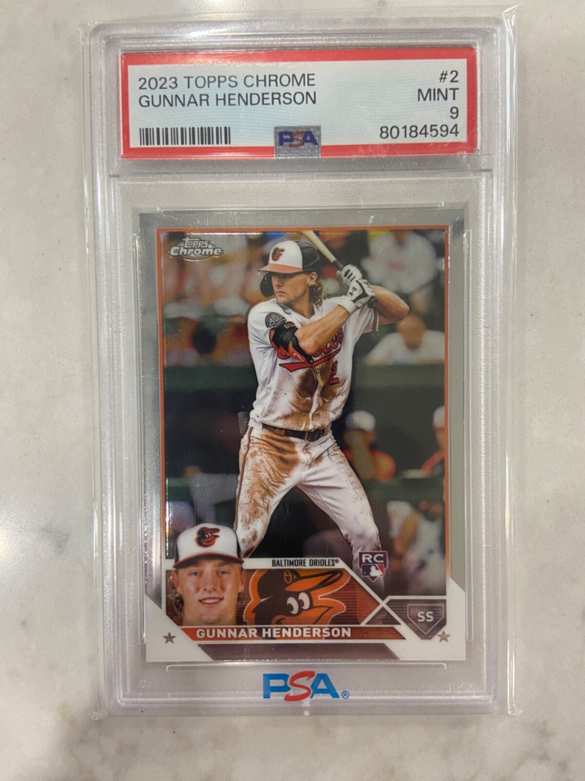 Gunnar Henderson psa 9 topps chrome rookie card. Mint eBay