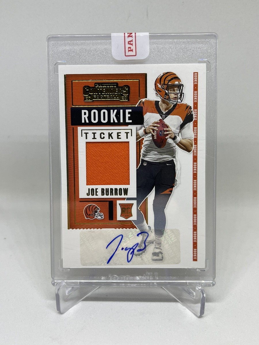 Joe Burrow Contenders Rookie Ticket Variation Patch Auto