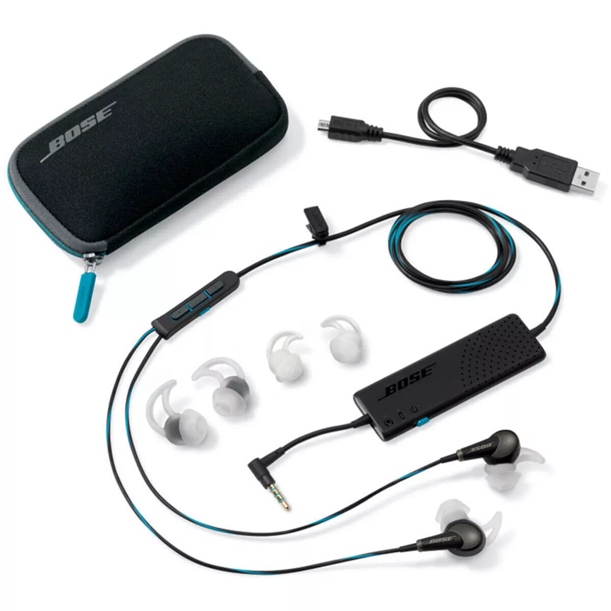 Bose QC20 Wired Headphones QuietComfort Noise Cancelling Earbuds