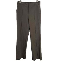 Armani Exchange Women Trousers Brown Pleated Wide-Leg Trousers Dress Pant Size 4