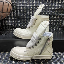 rick   High-top shoes men's heightened platform casual boots owens