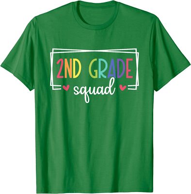 Second Grade Squad Teachers 2nd Grade Back to School Unisex T-Shirt
