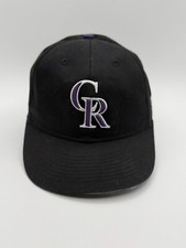 EUC Team MLB Colorado Rockies Black Baseball Adjustable Cap Youth