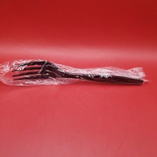 Plastic Fork Black Individually Wrapped Heavy Weight 50 100 200 1000 FREE SHIP