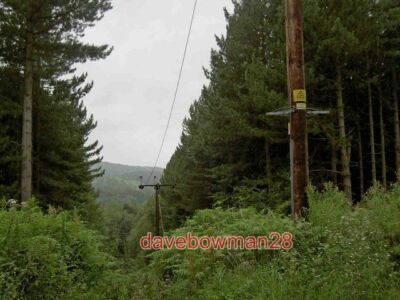PHOTO  POWER LINES THROUGH WHARNCLIFFE WOODS MANY POWER LINES AND PYLONS CRISS C