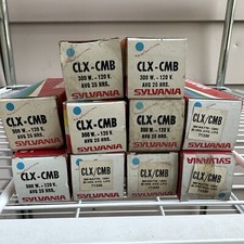 Qty 10 CLX CMB SYLVANIA PROJECTOR LAMPS 300w 120v