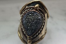 Artisan Handmade Brass-Coppertone Adjustable Ring