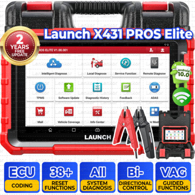 2025 Launch X431 Pro Elite V + Bidirectional Car Diagnostic Scanner ECU Coding