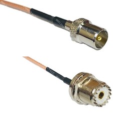 RG316 DVB TV Pal Male to UHF Female BULKHEAD RF Cable Rapid-SHIP LOT