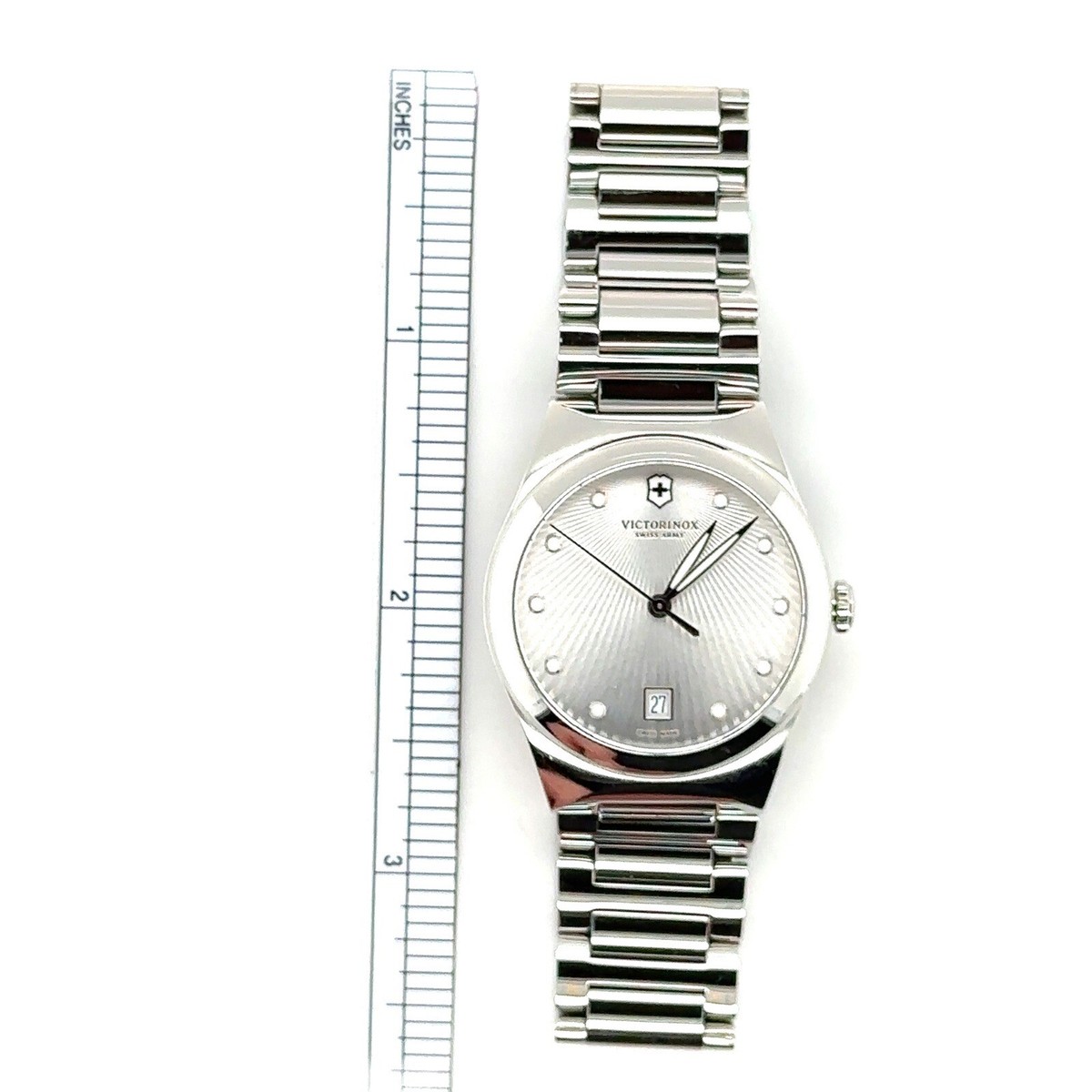 Victorinox Victoria Silver Tone Black Date Dial Women\'s Swiss Made Watch Victorinox Swiss Army 241539 Women main image 2