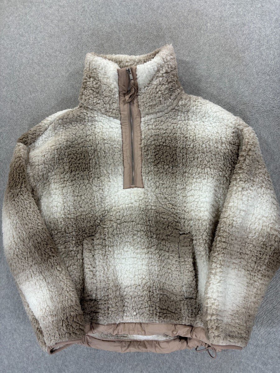 Abercrombie Fitch Soft Collection Sherpa 1/2 Zip Pullover