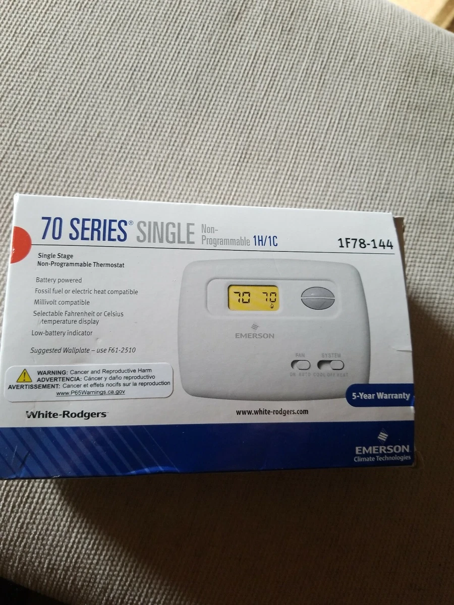 White Rodgers Emerson 1F78-144 70 Series Non-Programmable 1 Stage Thermostat  New | eBay