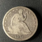 1878 Seated Liberty Half Dollar 50¢ 90% Silver