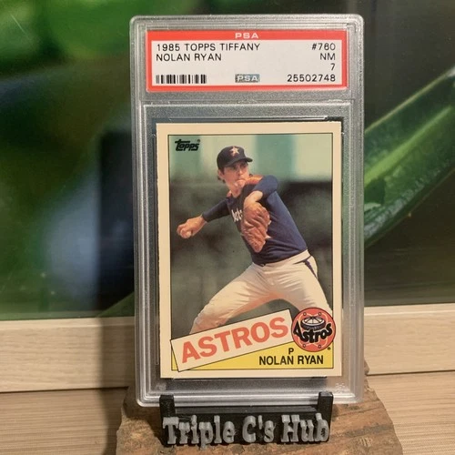 1985 Topps Tiffany Nolan Ryan #760 glossy edition PSA 7