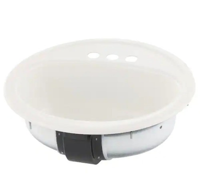 #ad Bootz 021 2435 00 Laurel White Porcelain Steel Lavatory Sink 7 13 16 Hx19 W in. $35.00