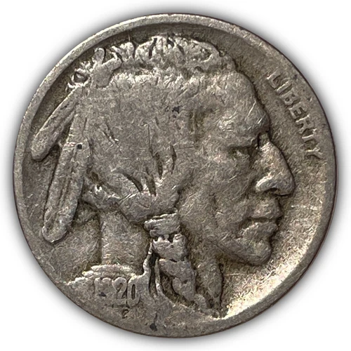 1920-D Buffalo Nickel Fine F Coin #25497