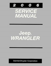 2006 Jeep Wrangler Factory Shop Service Manual