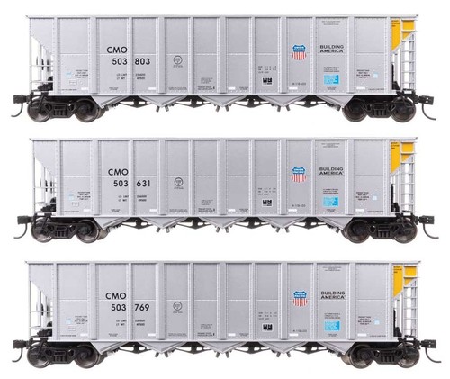 Spur H0 - Walthers Set 50' RD-4 Hopper Union Pacific 3 Wagen - 56880 NEU | Zustand: Neu