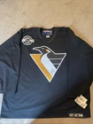 John Leclair Signed Pittsburgh Penguins Official NHL Practice Jersey Tags Auto