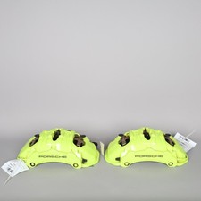 2015-2018 Porsche Cayenne Hybrid Front Brake Calipers Brembo Green Oem 2015-2018 Porsche Cayenne Hybrid Front Brake Calipers Brembo Green Oem