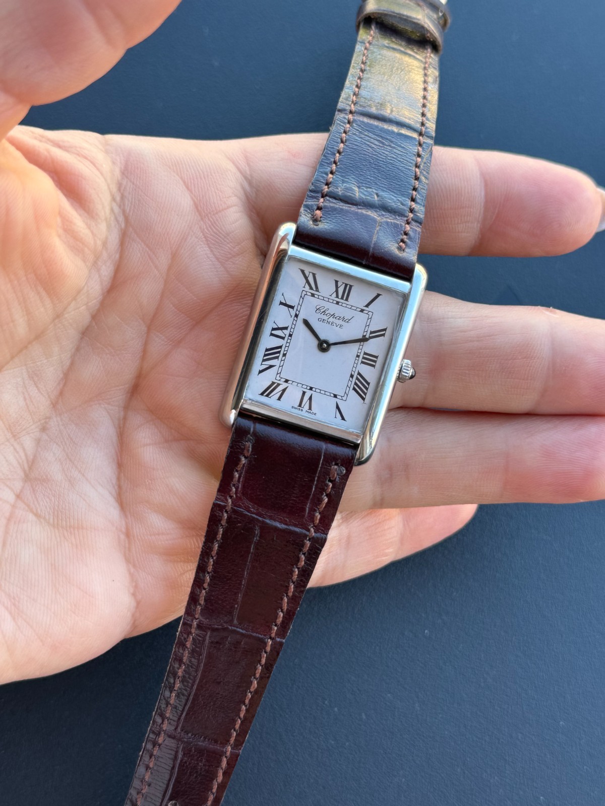 Chopard Tank Watch Manual Cal.895 Mens 8014 1 Swi… - image 12